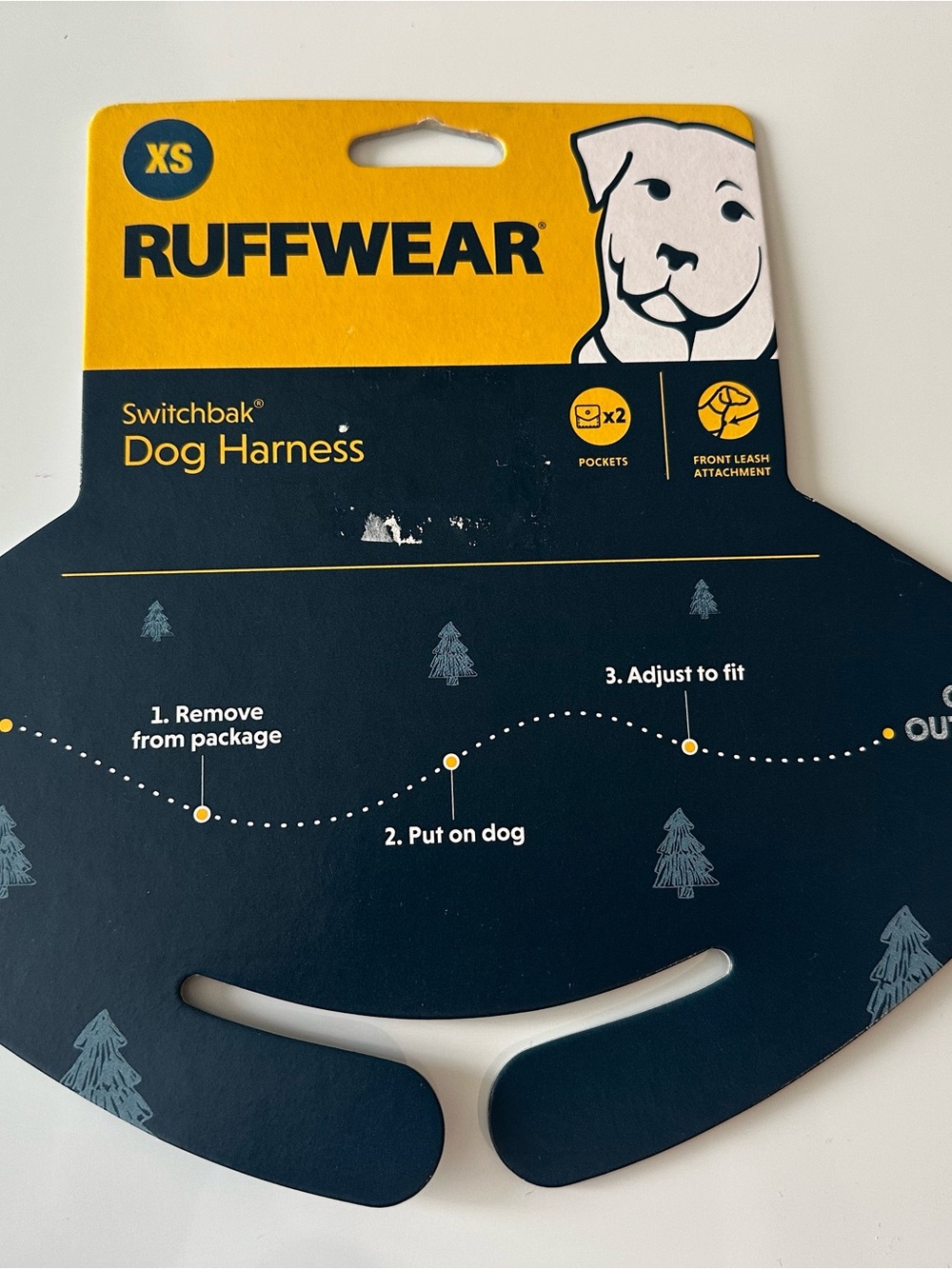 Ruffwear Switchback Dog Harness Size XS Front Range Granite Gray Hiking Walking - Picture 3 of 3